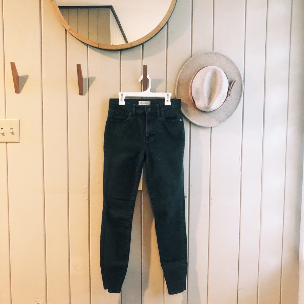 Madewell Black High Riser Skinny Jeans — Size 28